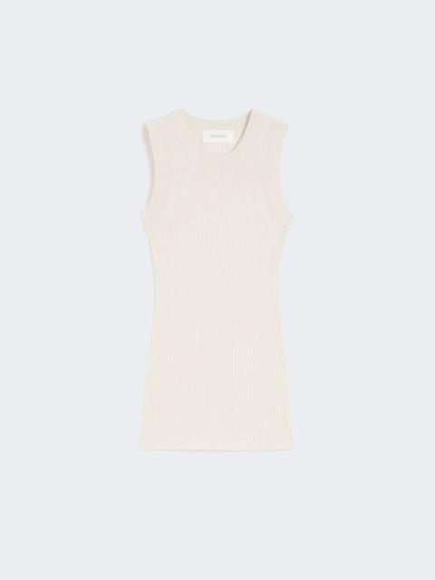 Cotton vest top - ecru