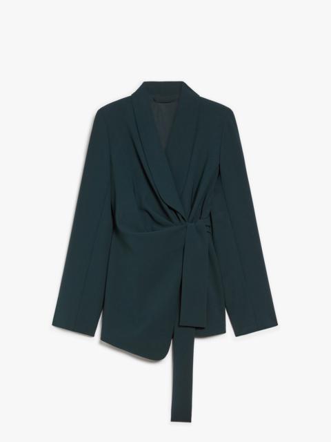Max Mara COMMA Wrap jacket in cady