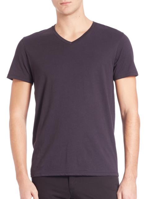 Vince Men's Short-Sleeve V-Neck T-Shirt - Black