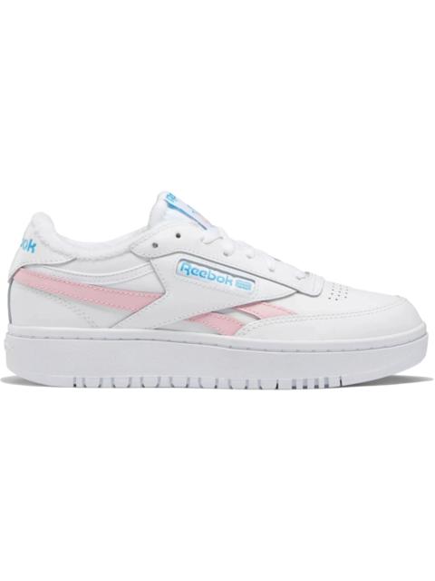 Reebok Reebok Club C Double Revenge White Pink Glow Radiant Aqua (Women's)