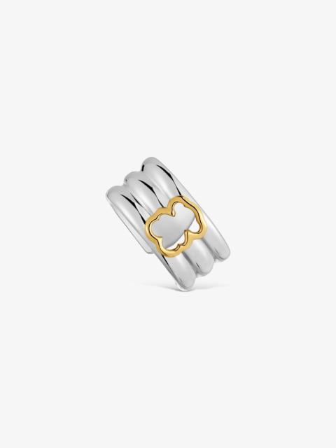 TOUS Steel Earcuff with two-tone bear TOUS Galia