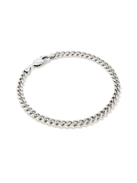 KENDRA SCOTT Curb Chain Bracelet in Oxidized Sterling Silver