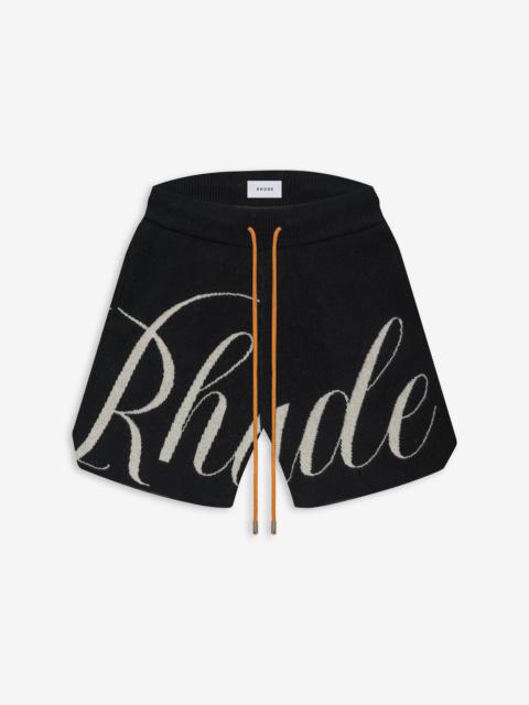 KNIT LOGO SHORT