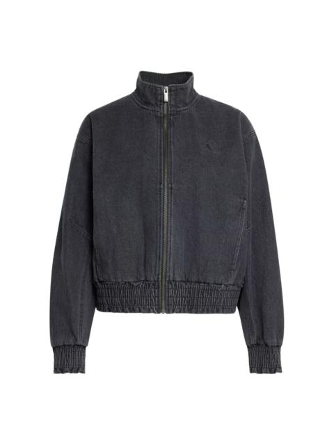 adidas (WMNS) adidas Stadium Washed Denim Loose Fit Jacket Asia Sizing 'Black' KV0626