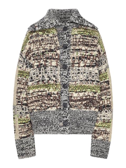 Dries Van Noten MULTICOLOR JACQUARD CARDIGAN