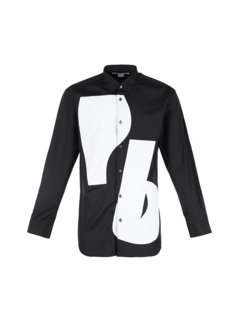 Comme des Garçons SHIRT Solid Patchwork Long Sleeve Shirt