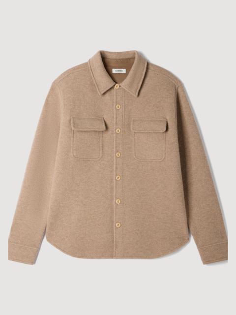 Sandro BOILED WOOL OVERSHIRT