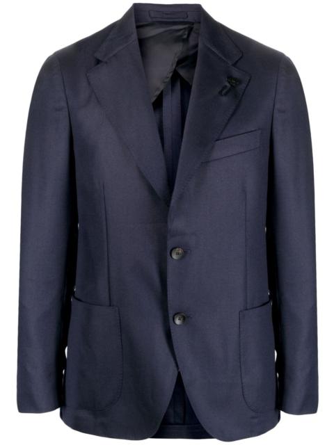 LARDINI brooch-detail single-breasted blazer