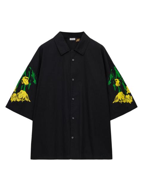 Loewe Men's x Paula's Ibiza Tulip Short-Sleeve Shirt - Black