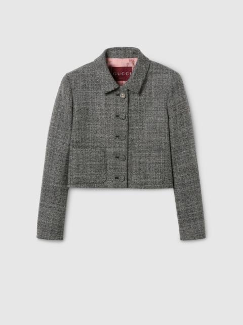 GUCCI Wool grisaille jacket