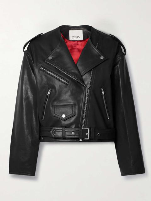 Isabel Marant Audric leather biker jacket