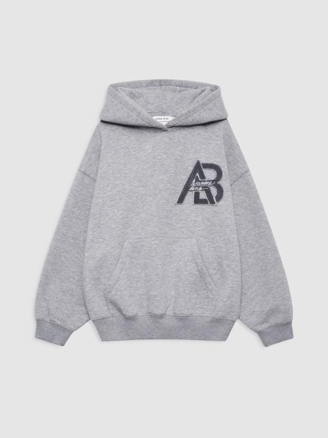 ANINE BING Jaci Hoodie Letterman - Medium Heather Grey