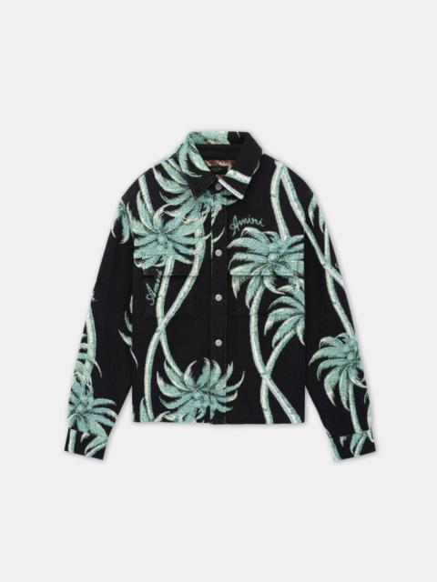 AMIRI TWISTED PALMS TAPESTRY OVERSHIRT