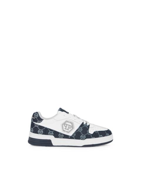 PHILIPP PLEIN low-top sneakers P-Force denim monogram