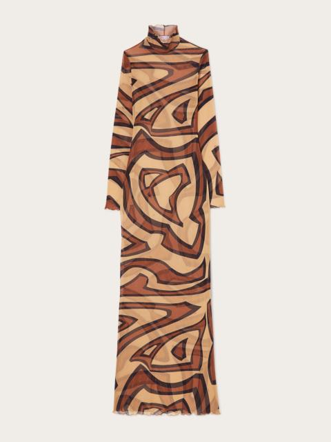 PUCCI LABIRINTO PRINT TULLE DRESS