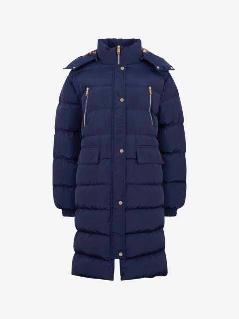 Roberto Cavalli Marble Print Down Jacket