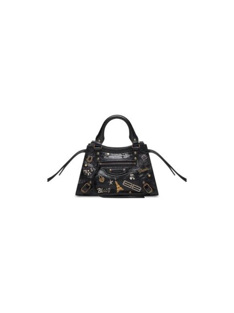 BALENCIAGA neo classic mini handbag with pins