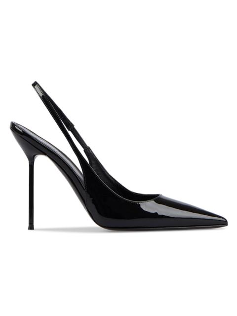 PARIS TEXAS Women's Lidia 100MM Patent Leather Slingback Pumps - Black