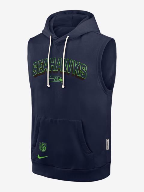 Nike Seattle Seahawks Sideline Men's Nike Dri-FIT NFL Sleeveless Pullover Hoodie