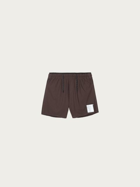 SATISFY Space-O 5 Shorts - Deep Mahogany