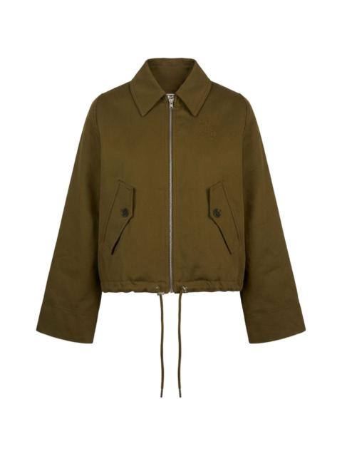 CLOSED drawstring-waist zip-up jacket
