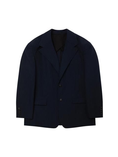WILLY CHAVARRIA Men's Chuco Pinstriped Notch Lapel Blazer - Peacoat Stripe