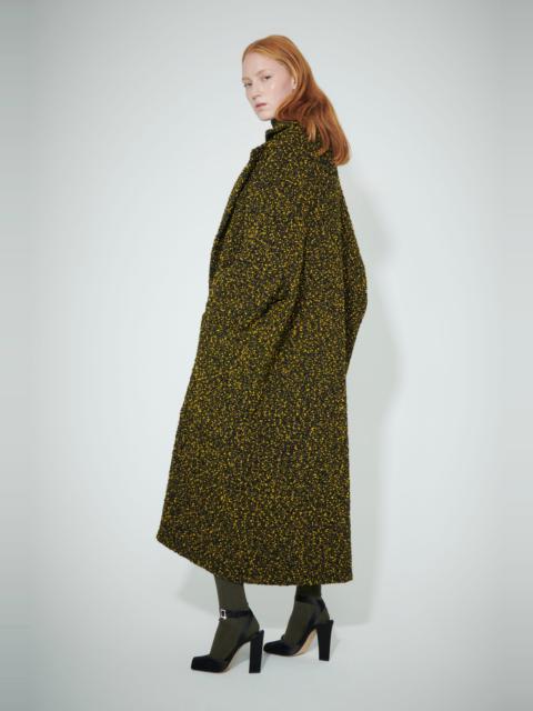 Victoria Beckham Cocoon Wrap Coat in Yellow-Black
