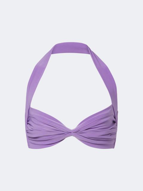 NORMA KAMALI Bill ruched bikini top