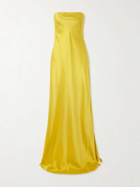 CHRISTOPHER ESBER Filo strapless silk-satin maxi dress