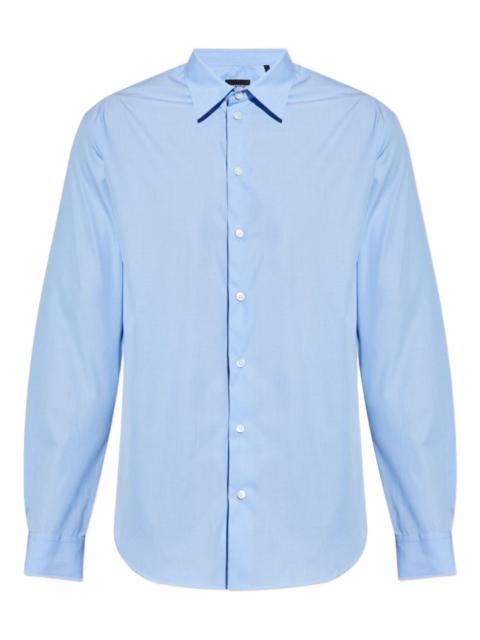 EMPORIO ARMANI striped long-sleeved shirt