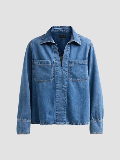 rag & bone Women's Channing Denim Shirt - Florence