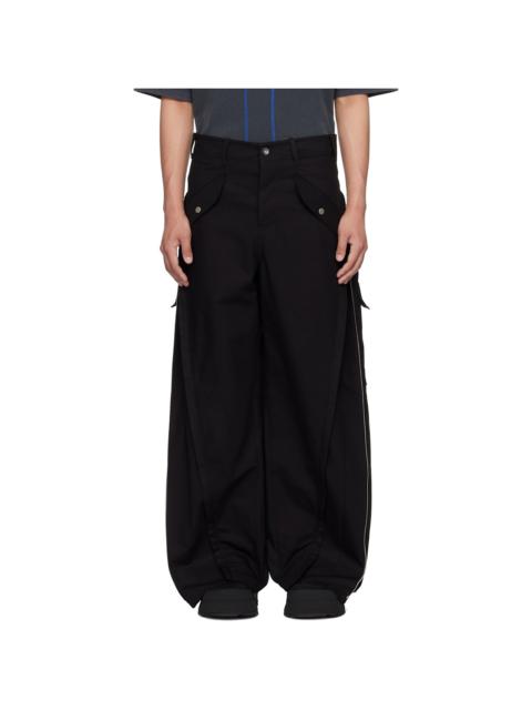 FFFPOSTALSERVICE Black 3-Way Zip Cargo Pants