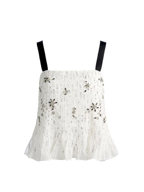 Alice + Olivia LINNEA EMBELLISHED TANK