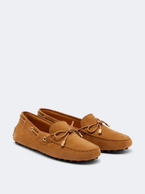 Tod's Gommino suede boat shoes