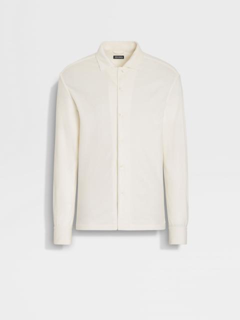ZEGNA COTTON AND SILK SHIRT