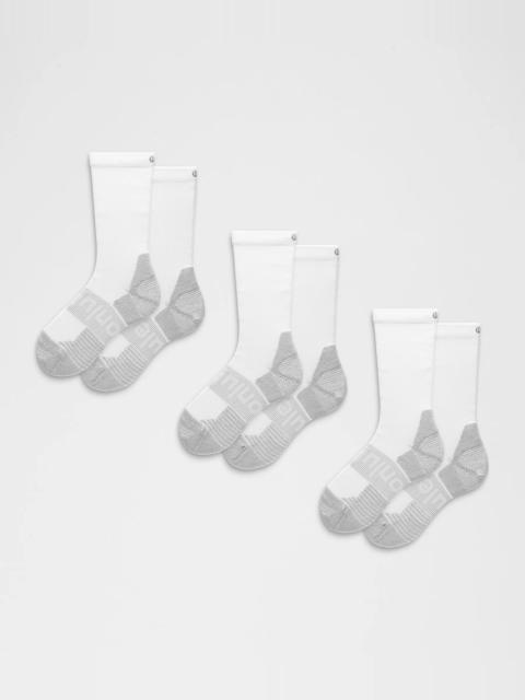 lululemon Unisex Power Stride Cushion Crew Socks *3 Pack