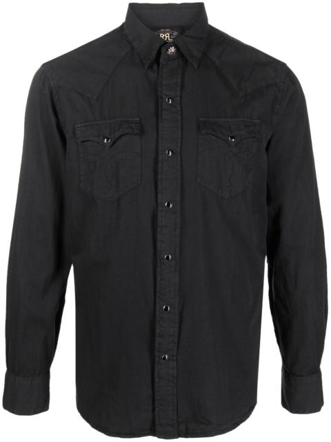 RRL by Ralph Lauren Heritage front press-stud fastening shirt