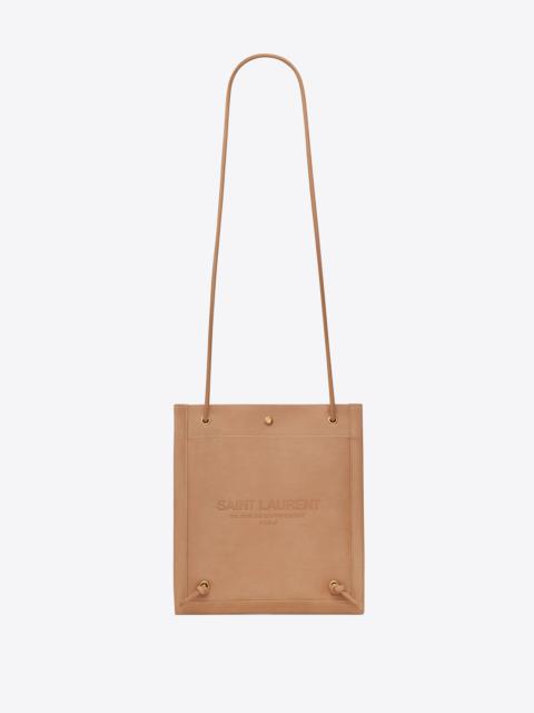universite flat crossbody bag in smooth leather