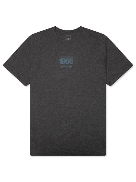 The North Face TRI-BLEND LOGO PLAY S/S TEE - TNF BLACK HEATHER