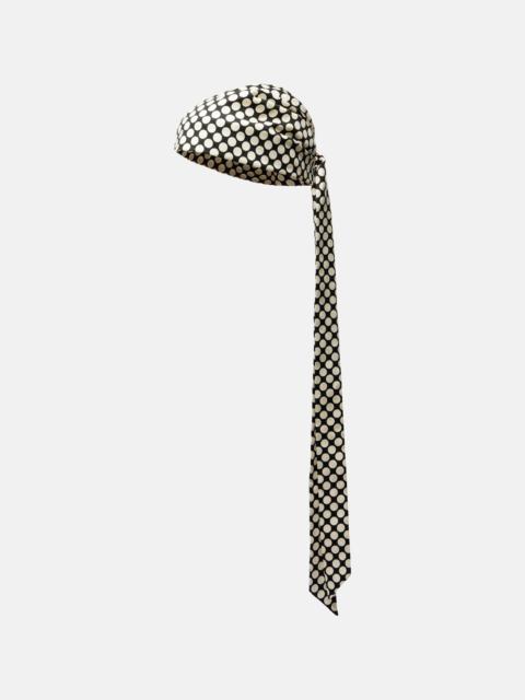 Valentino Escape polka-dot cotton and silk head wrap