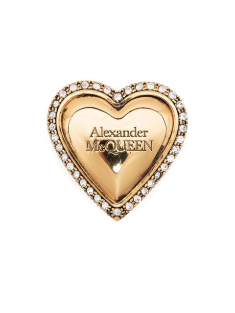 Alexander McQueen debossed-logo lace lock