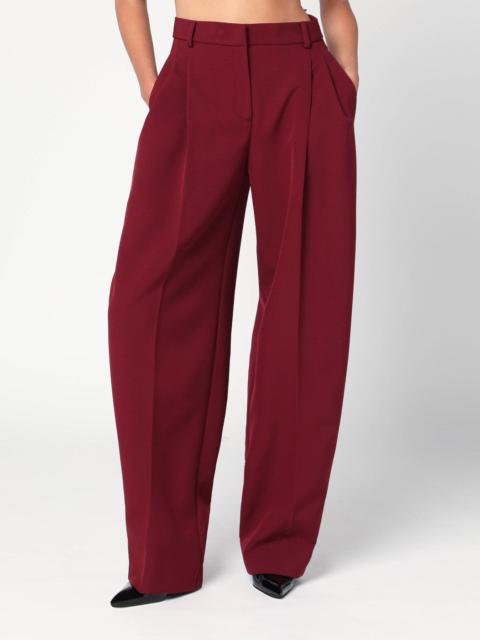 THE ANDAMANE Bordeaux pleated pants