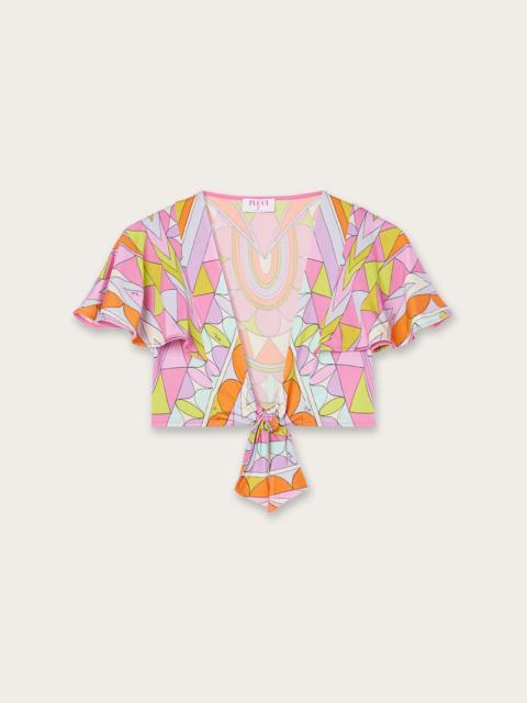 PUCCI MANUBA PRINT KNOTTED TOP