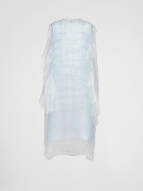 Technical voile dress