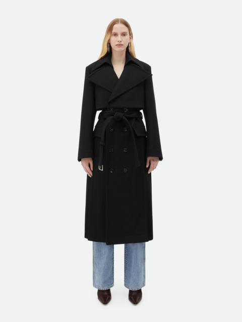 Bottega Veneta Felted Wool Belted Coat