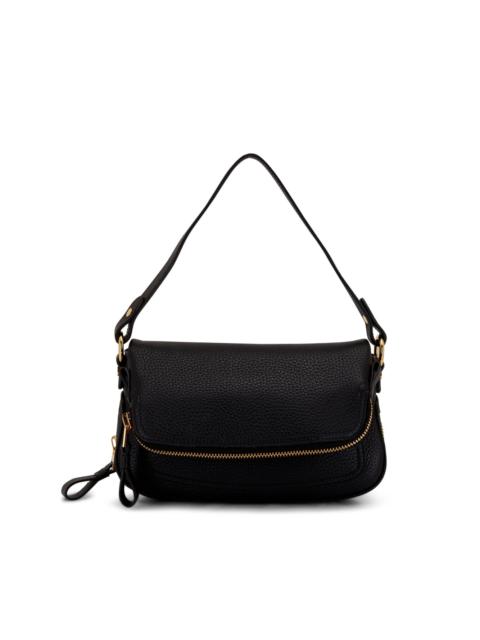 TOM FORD folded-design pebbled-leather shoulder bag