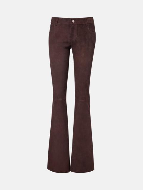 STOULS Pawlonia suede flared pants