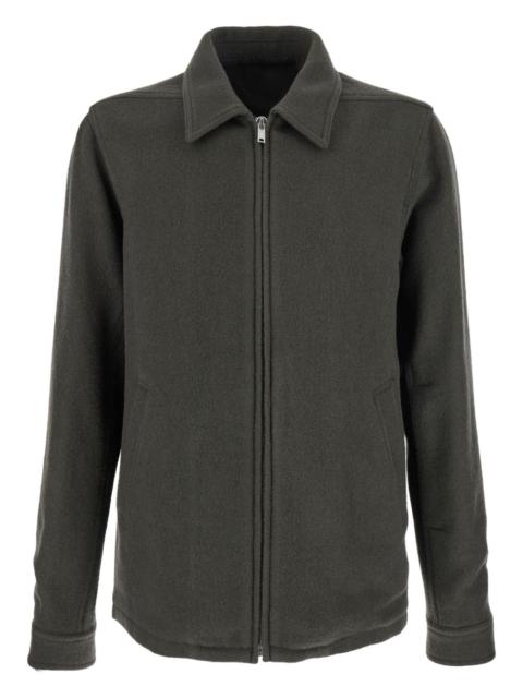 Rick Owens classic-collar zip-fastening jacket