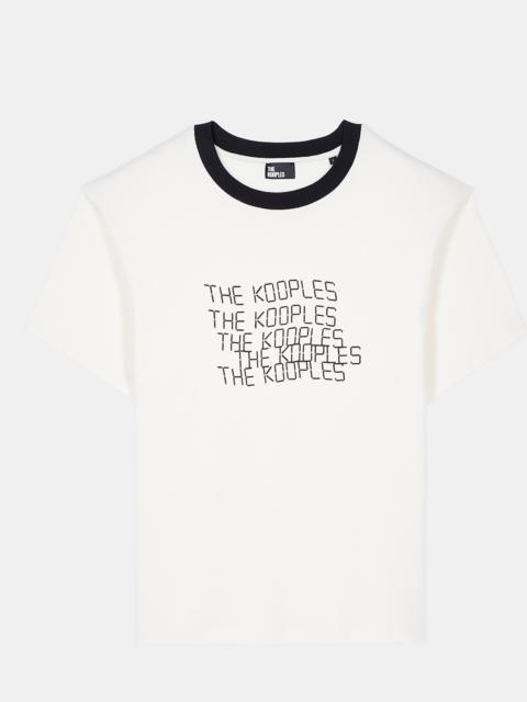 The Kooples ECRU TK WAVES SERIGRAPHY T-SHIRT