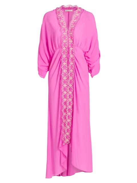 RAMY BROOK Women's Riley Embroidered Maxi Dress - Radiant Pink